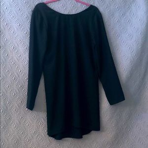 Long sleeve scoop back dress